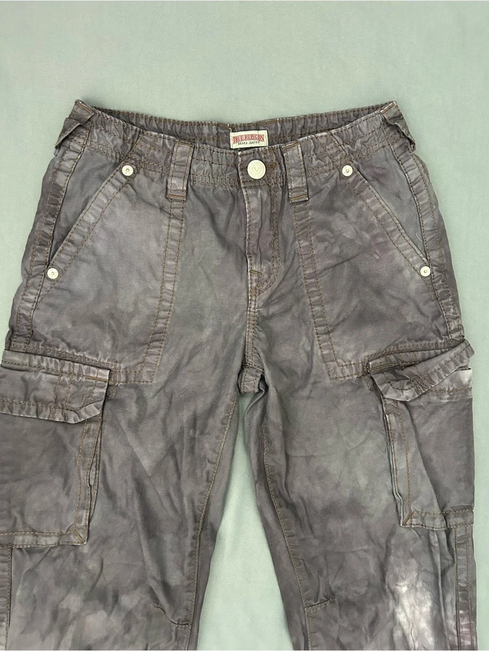 True Religion Brand Jeans Y2K Men's Size 26 Acid-washed Purple Jeans